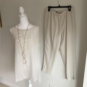 Eileen Fisher silk pants and Camisole top. Excellent condition